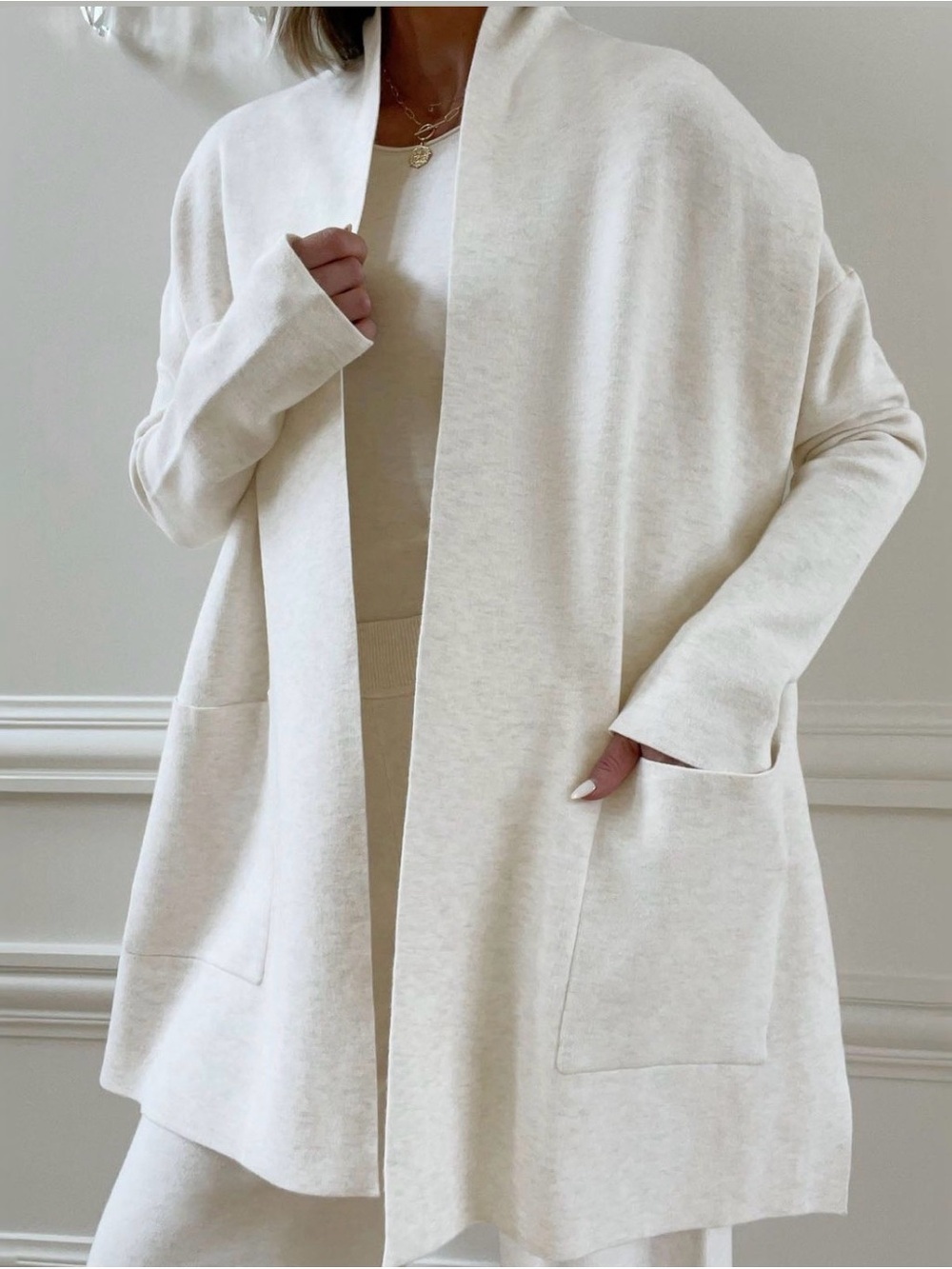 ✨ Splendid x Cellajaneblog Open Cardigan✨Color: Snow 🤍 | Size: Small | Like New